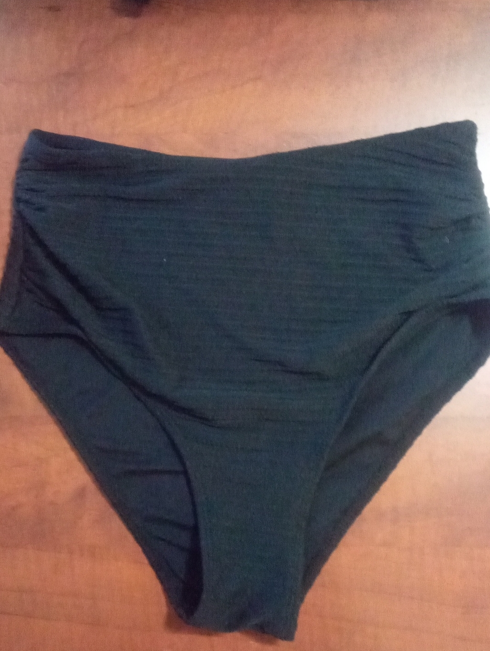 * Unbranded High-Waist Black Swim Bottom Small New NWOT Textured